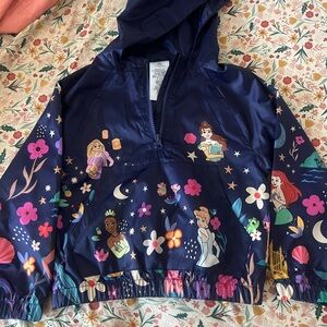Kids Princess Print Navy Jacket